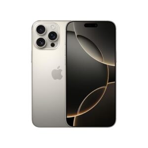 Apple iPhone 16 Pro Max 512 GB: 5G Mobile phone with Apple Intelligence, Camera Control, A18 Pro Chip and a Huge Leap in Battery Life. Works with AirPods; Natural Titanium