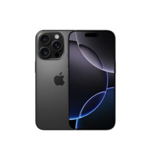 Apple iPhone 16 Pro 256 GB: 5G Mobile phone with Apple Intelligence, Camera Control, 4K 120 fps Dolby Vision and a Huge Leap in Battery Life. Works with AirPods; Black Titanium