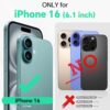 TUCCH Case for iPhone 16 (6.1") 2024 5G, PU Leather Wallet Magnetic Protective Flip Folio Foldable Cover with[RFID Blocking] Card Slots[Viewing Stand][Shockproof TPU] Compatible with iPhone 16, Black - Image 2