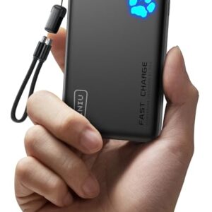 INIU Power Bank, 45W PD Lightest 10000mAh Portable Charger, USB C in&Out Fast Charging Battery Pack, Mobile Phone Powerbank Compatible with iPhone 16 15 14 13 12 Samsung S22 S21 Google iPad etc