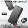 TUCCH Case for iPhone 16 (6.1") 2024 5G, PU Leather Wallet Magnetic Protective Flip Folio Foldable Cover with[RFID Blocking] Card Slots[Viewing Stand][Shockproof TPU] Compatible with iPhone 16, Black - Image 6