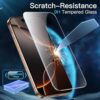 JETech Screen Protector for iPhone 16 Pro Max 6.9-Inch, Tempered Glass Film with Easy Installation Tool, Case-Friendly, HD Clear, 3-Pack - Image 5